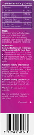 Hydralyte Effervescent Electrolyte Tablets | Adults | Apple Blackcurrant | 20 Tablets