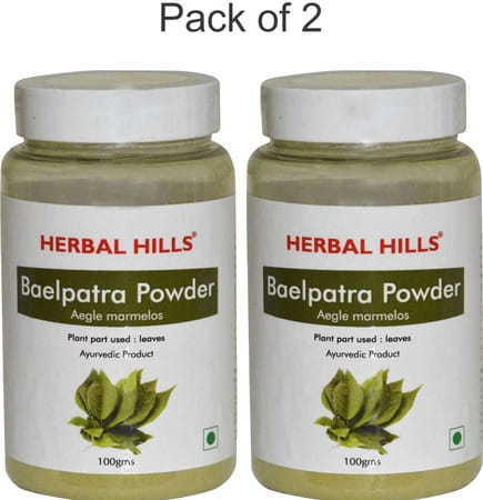 Herbal Hills Baelpatra Powder - 100 Gms (Pack Of 2)