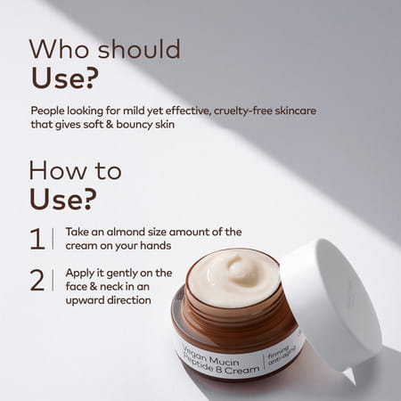 The Face Shop Alltimate Vegan Mucin 8 Peptide Cream Anti Aging Korean Moisturizer | No Snails - 50ml