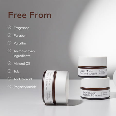 The Face Shop Alltimate Vegan Mucin 8 Peptide Cream Anti Aging Korean Moisturizer | No Snails - 50ml