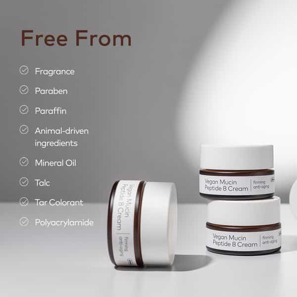 The Face Shop Alltimate Vegan Mucin 8 Peptide Cream Anti Aging Korean Moisturizer | No Snails - 50Ml