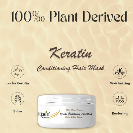 Ktein Natural 100% Plant Derived Keratin Conditioning Hair Mask (200Ml)