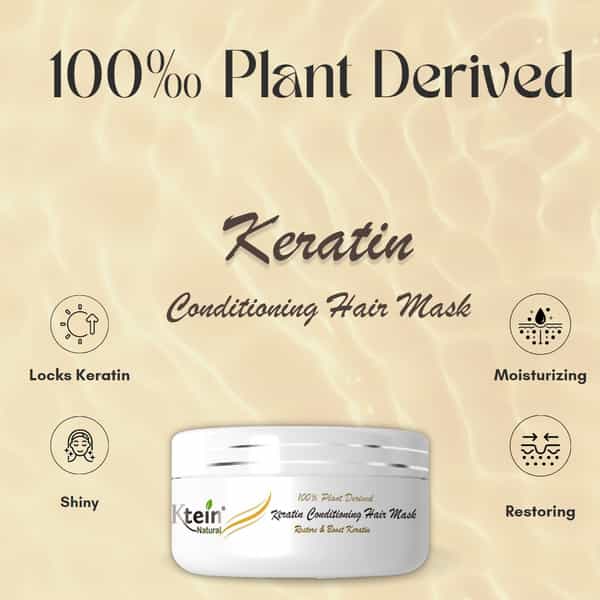 Ktein Natural 100% Plant Derived Keratin Conditioning Hair Mask (200Ml)