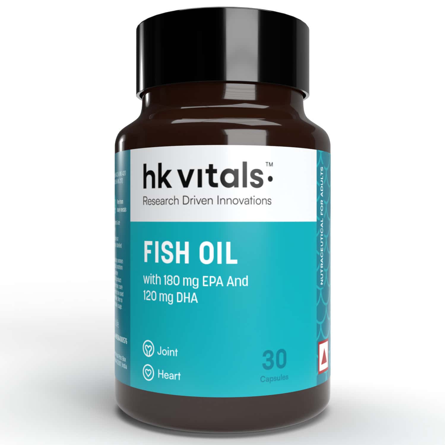 Hk Vitals Fish Oil (30 Capsules) | For Men And Women (1000mg Omega 3
