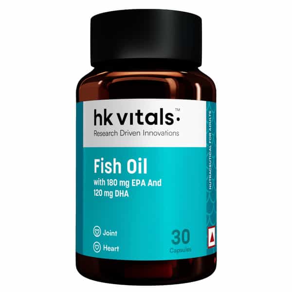 Hk Vitals Fish Oil (30 Capsules) | For Men And Women | 1000Mg Omega 3