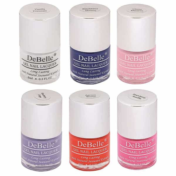 Debelle Gel Nail Polish Combo Set Of 6 Vanilla Croissan- 48Ml (8 Ml Each) Rakhi Gift