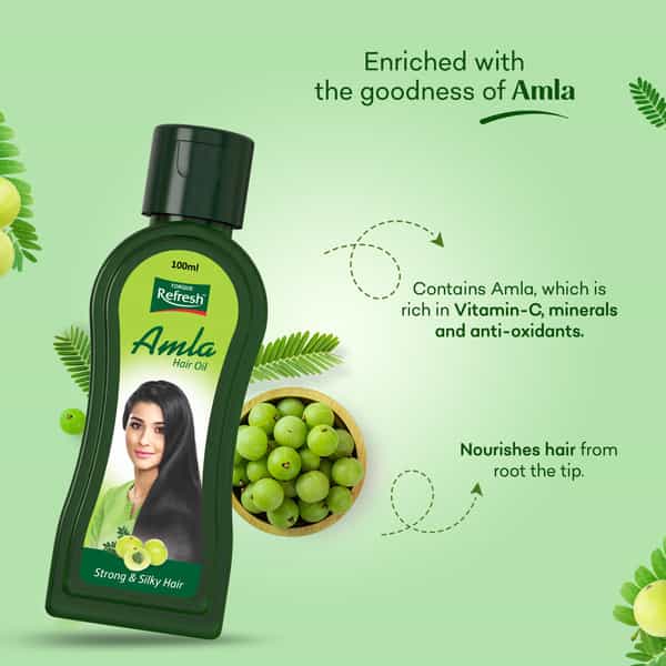 Refresh Amla Hair Oil 100Ml Pack Of 4