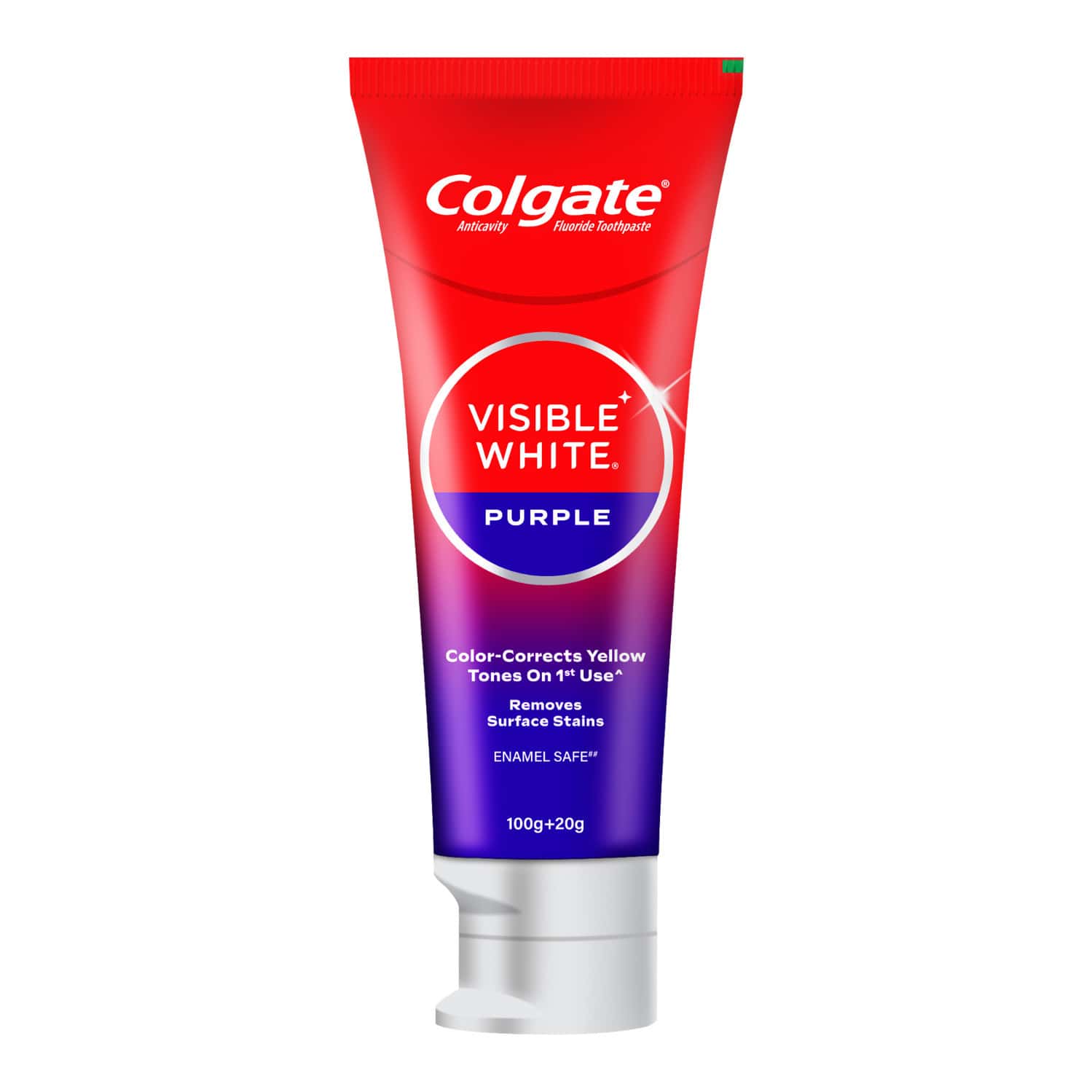 Colgate Visible White Purple Toothpaste ( 100G + 20G)