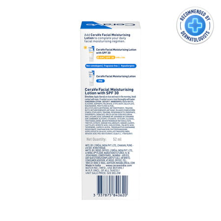 Cerave Am Spf 30 Facial Moisturizing Lotion For Normal To Dry Skin 52Ml