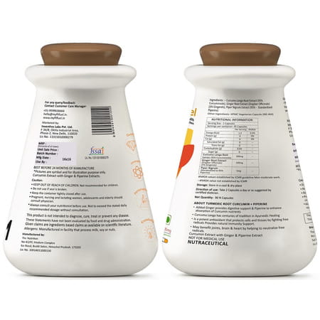 Myfitfuel Curcumin+ (95% Curcuminoids With Ginger Root Extract & Piperine 95% | 600mg | 90 Capsules)