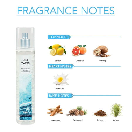 Ajmal Aretha Edp For Women 100ml & Wild Waters Edt For Men & Women 250ml Combo Pack 2 (Total 350ml)