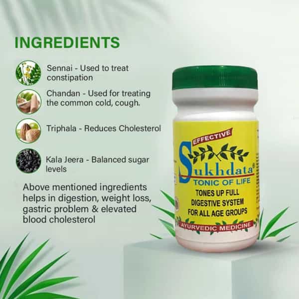 Hass Sukhdata-Tonic Of Life Ayurvedic Medicine For Constipaiton Relief & Indigestion