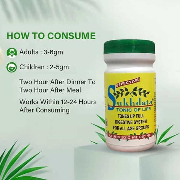 Hass Sukhdata-Tonic Of Life Ayurvedic Medicine For Constipaiton Relief & Indigestion