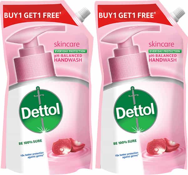 Dettol Liquid Handwash Refill (Buy 1 Get 1 Free-675Ml Each)-10X Better Germ Protection