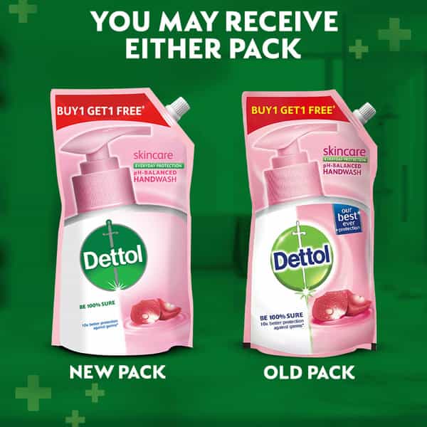 Dettol Liquid Handwash Refill (Buy 1 Get 1 Free-675Ml Each)-10X Better Germ Protection