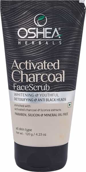 Oshea Activated Charcoal Face Scrub 120 Gm