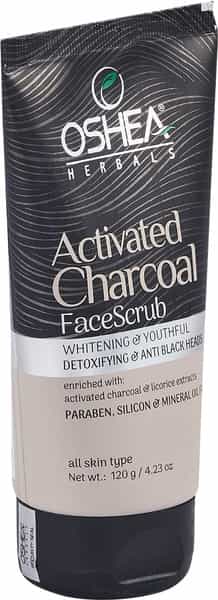 Oshea Activated Charcoal Face Scrub 120 Gm