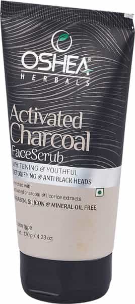 Oshea Activated Charcoal Face Scrub 120 Gm