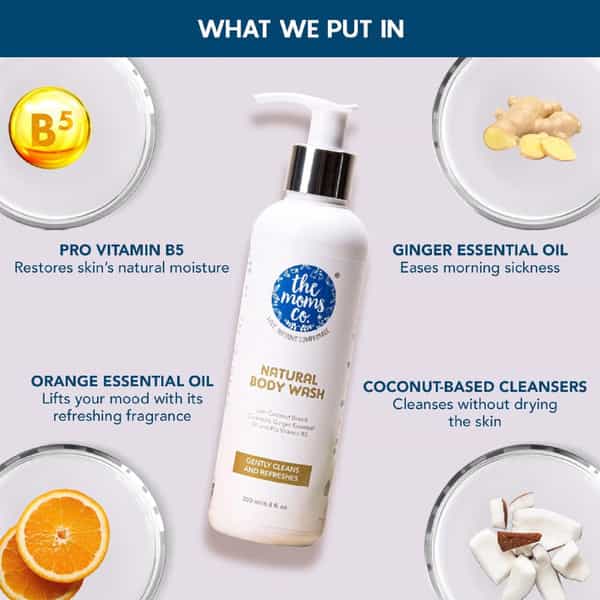 The Moms Co. Natural Body Wash Bottle Of 200 Ml