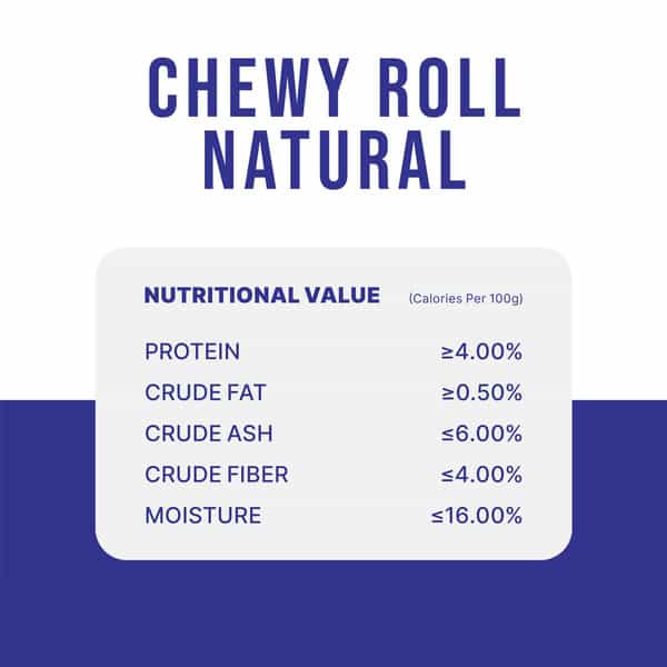 Snackers Non Rawhide Chews Chewy Roll Natural Dog Treats | 225 G