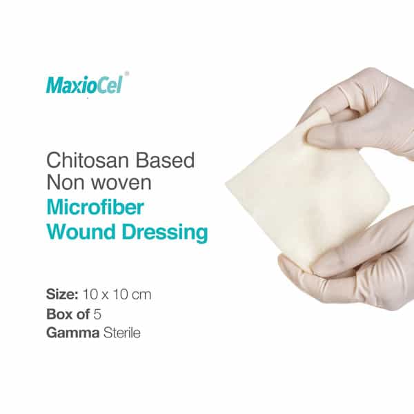 Maxiocel Wound Care Dressing For Ulcers (10Cm X 10Cm) - Box Of 5 Units
