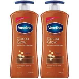 Vaseline Cocoa Glow Shea Butter Body Lotion - 400ml (pack Of 2)