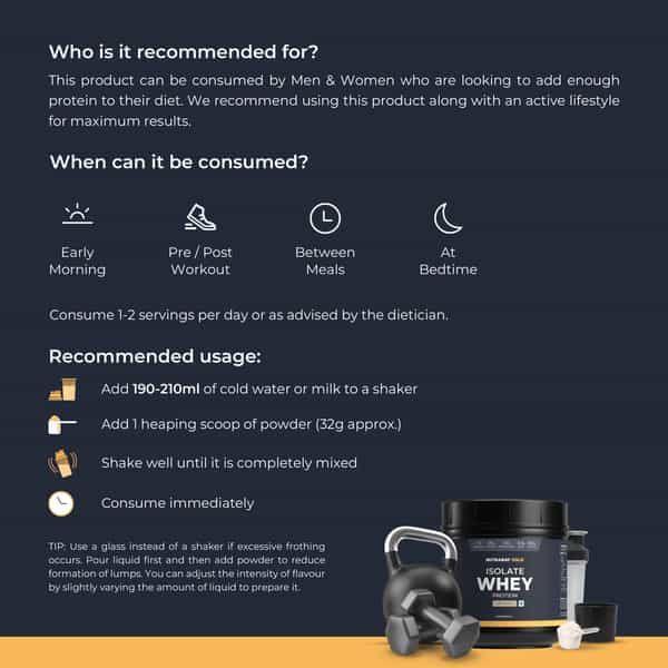 Nutrabay Gold 100% Whey Protein Isolate Cafe Mocha - 500G