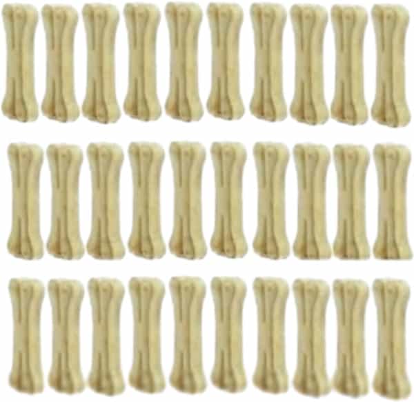 Paw Joy Rawhide Dog Chew Bone 6 Inches | Chicken Flavour | Dog Treats | 1 Kg