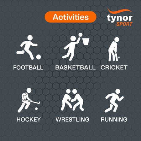 Tynor Knee Wrap (Neo) Black & Orange Universal 1 Unit