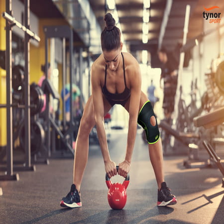 Tynor Knee Wrap (Neo) Black & Orange Universal 1 Unit