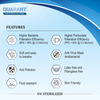 Quarant 3 Ply Protective Surgical Face Mask With Adjustable Nose Pin Uv Sterilized - Pack Of 100
