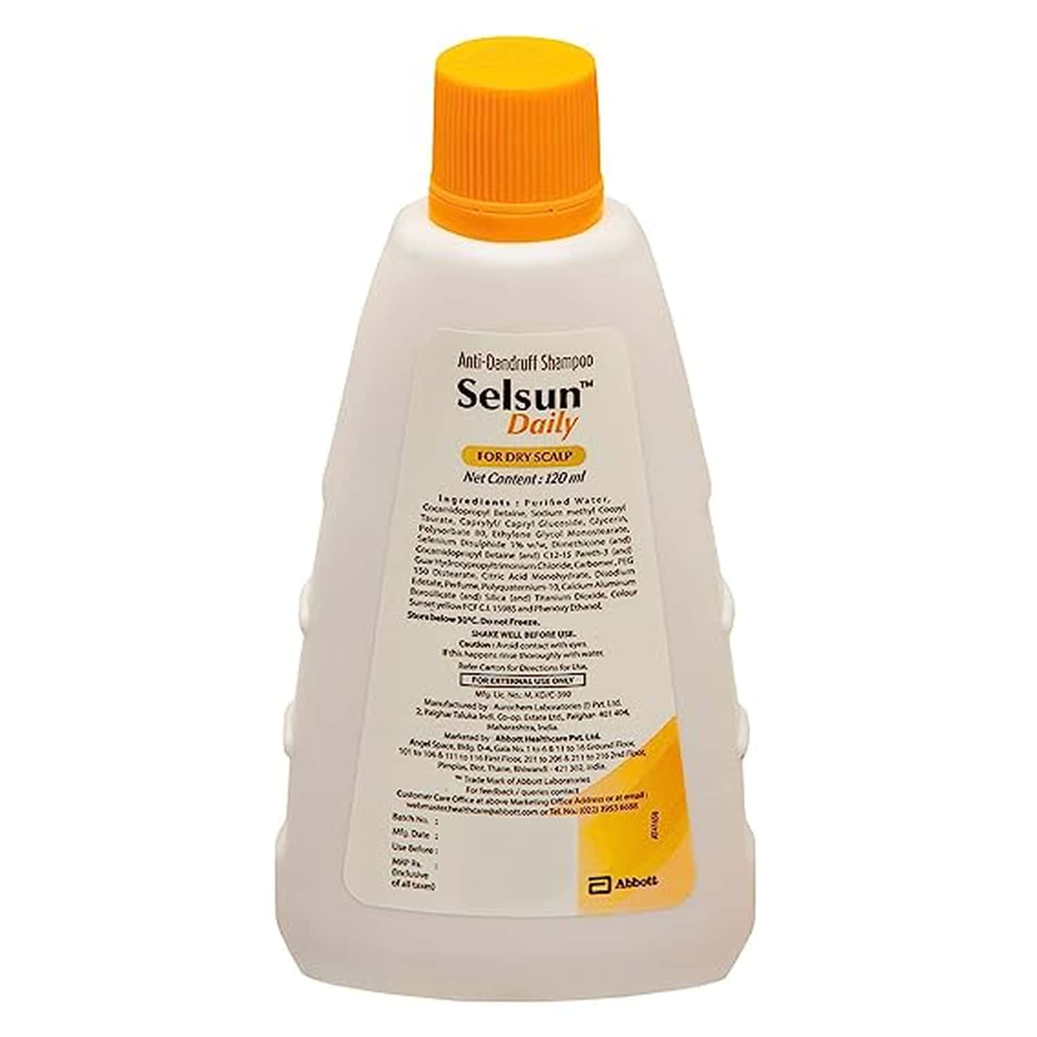 Buy ABBOTT SELSUN DAILY ANTIDANDRUFF SHAMPOO FOR DRY SCALP ( PACK OF 3