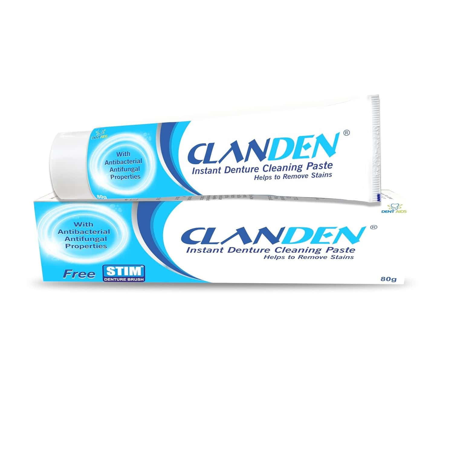 Clanden Paste | Denture Cleaning Paste | 80g | Pack Of 2