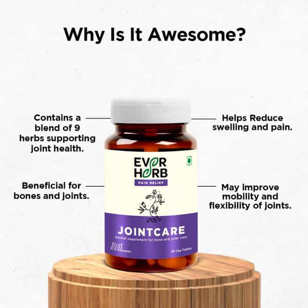 Everherb | Jointcare | Blend Of 9 Powerful Herbs | Joint & Bone | Bottle 60 Tablets (By Pharmeasy)