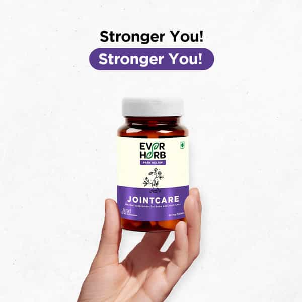 Everherb | Jointcare | Blend Of 9 Powerful Herbs | Joint & Bone | Bottle 60 Tablets (By Pharmeasy)
