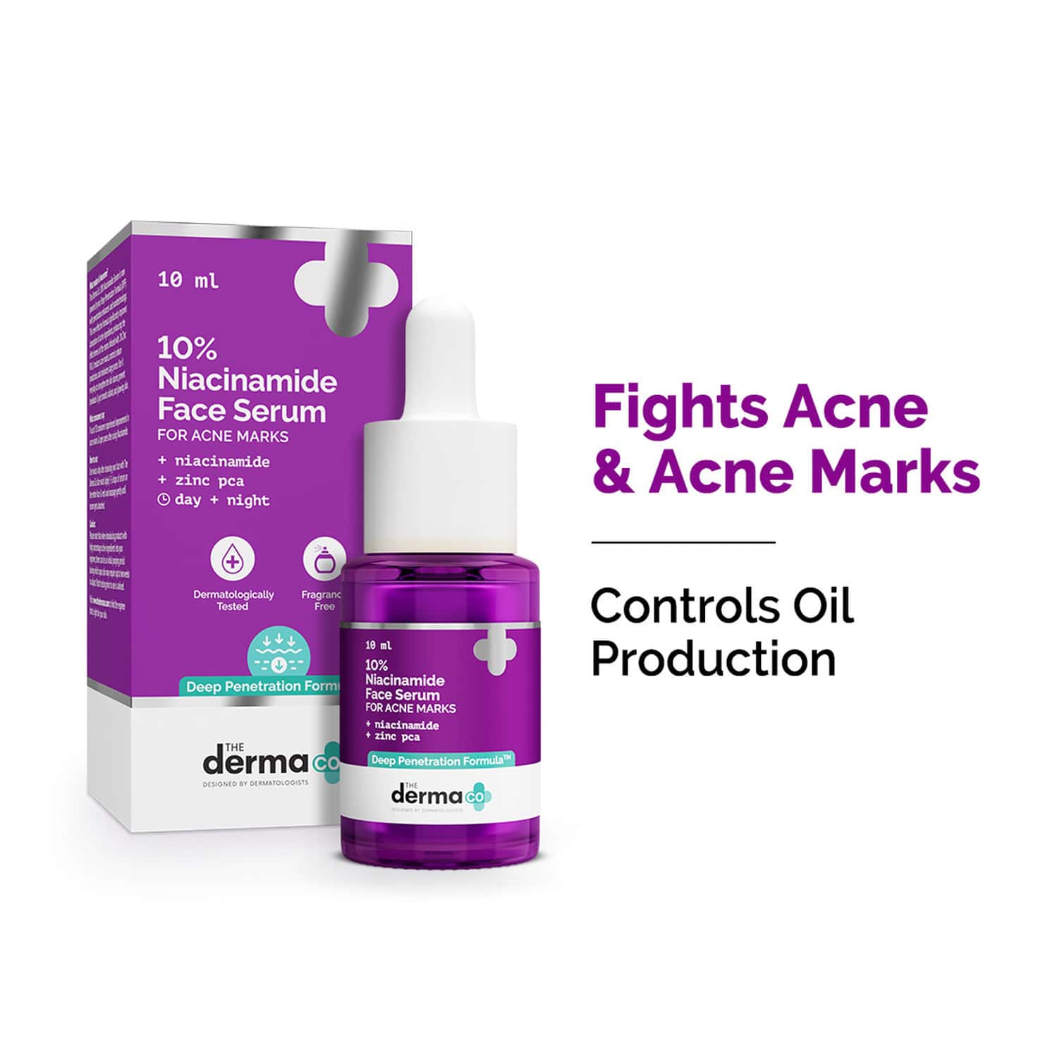 10% Niacinamide Face Serum For Acne Marks & Acne Prone Skin - 10 Ml
