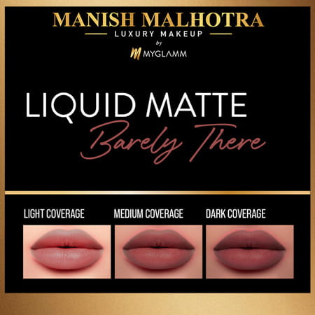 Manish Malhotra Beauty By Myglamm Liquid Matte Lipstick-Barely There
