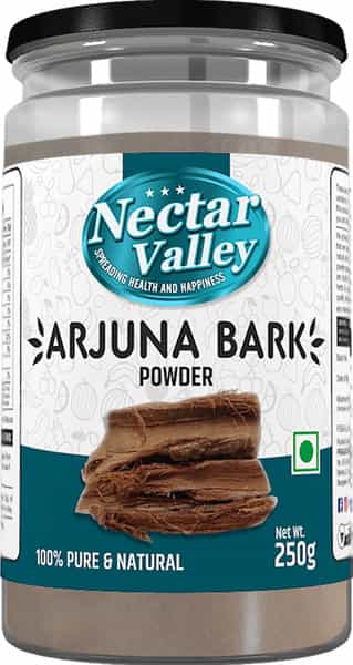 Nectar Valley Arjuna Bark/ Arjun Chal Powder | Pure & Organically Processed Bark Powder - 250G