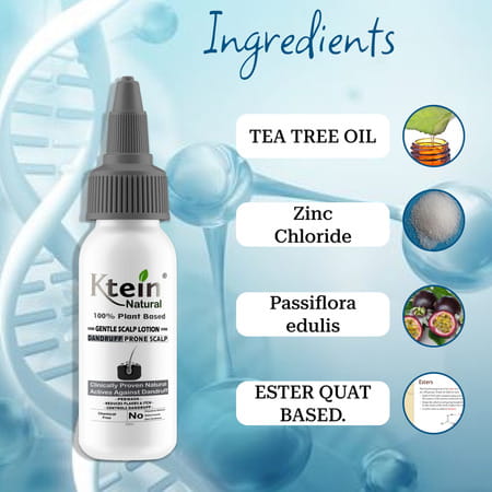 Ktein Natural 100% Plant Based Gentle Scalp Dandruff Lotion (100ml)
