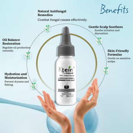 Ktein Natural 100% Plant Based Gentle Scalp Dandruff Lotion (100ml)