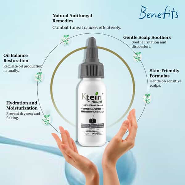 Ktein Natural 100% Plant Based Gentle Scalp Dandruff Lotion (100Ml)