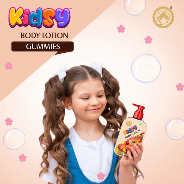 Mom & World Kidsy Gummies Moisturising Body Lotion For Kids With Shea And Kokum Butter 235 Ml