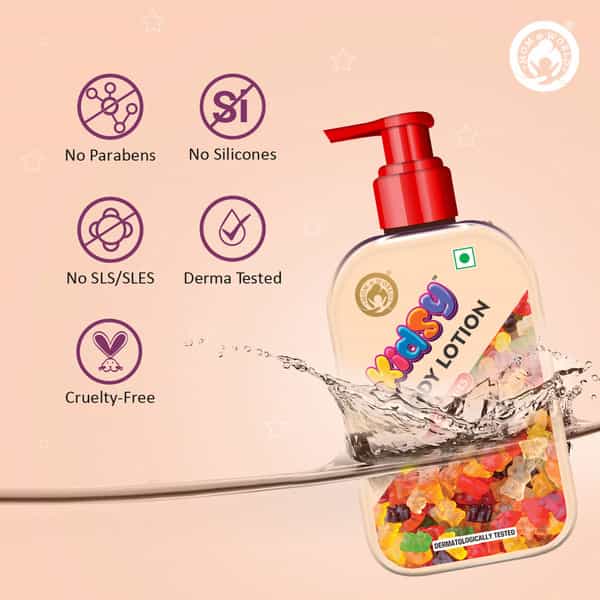 Mom & World Kidsy Gummies Moisturising Body Lotion For Kids With Shea And Kokum Butter 235 Ml