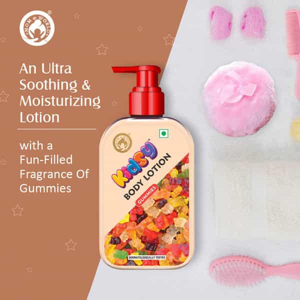 Mom & World Kidsy Gummies Moisturising Body Lotion For Kids With Shea And Kokum Butter 235 Ml