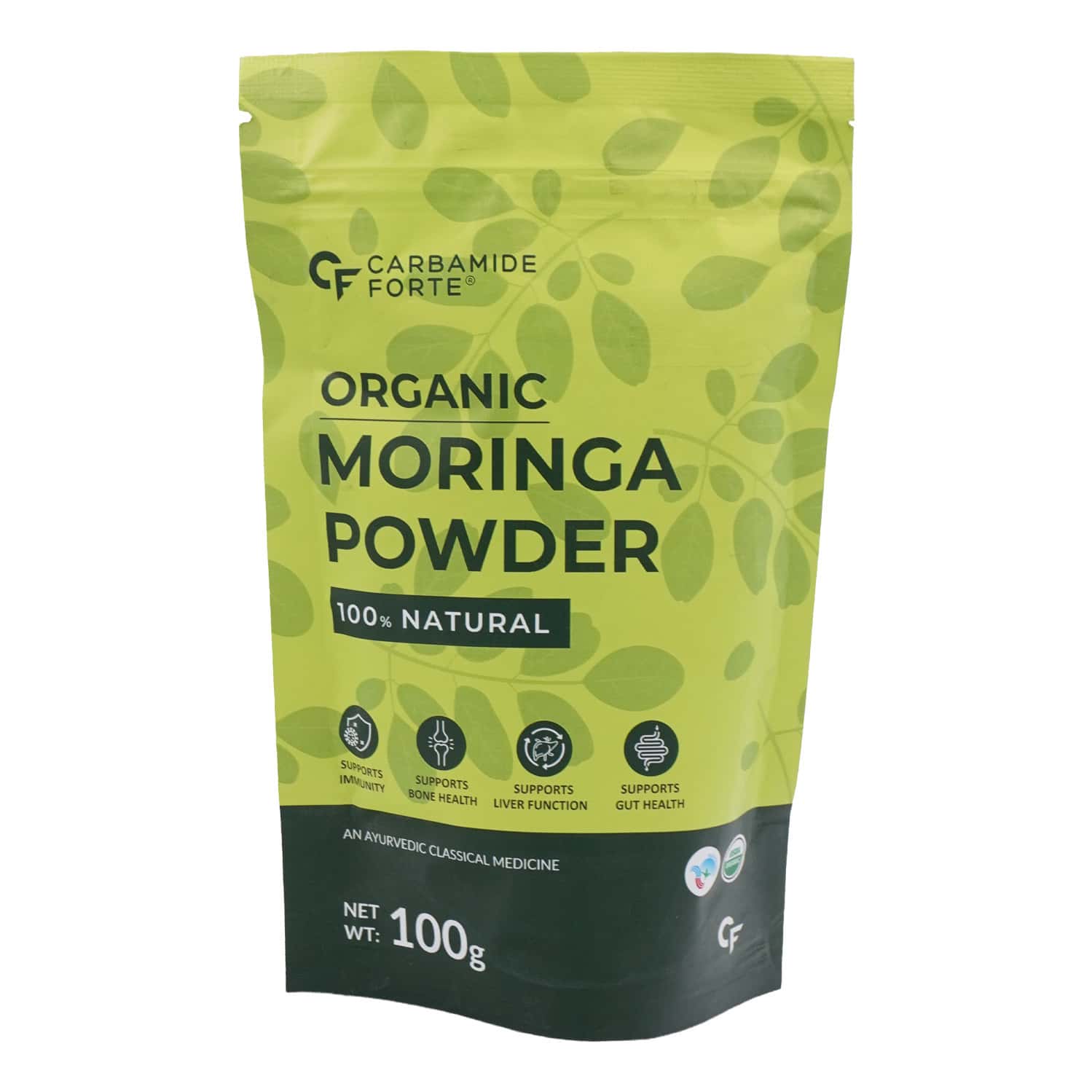 Carbamide Forte Moringa Powder Organic | Moringa Leaves Powder Organic For Immunity | Digestion-100g