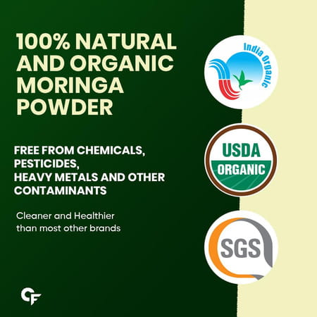 Carbamide Forte Moringa Powder Organic | Moringa Leaves Powder Organic For Immunity | Digestion-100g