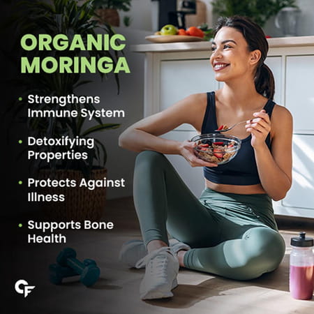 Carbamide Forte Moringa Powder Organic | Moringa Leaves Powder Organic For Immunity | Digestion-100g