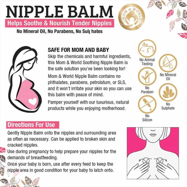 Mom & World Extra Nourishing Care - Nipple Balm Diaper Rash Baby Wash Baby Nourishing Oil
