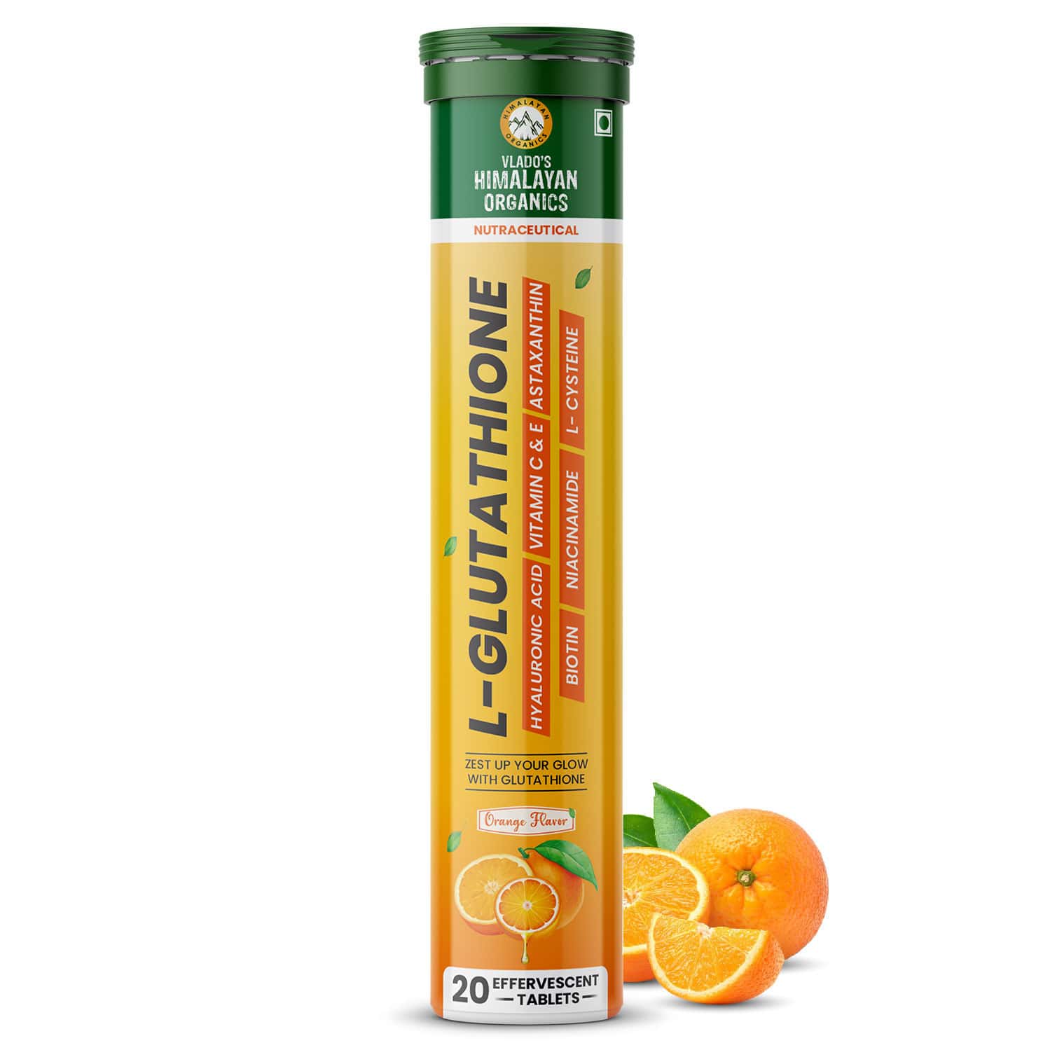 Vlado's Himalayan Organics L-glutathione 20 Effervescent Tablet