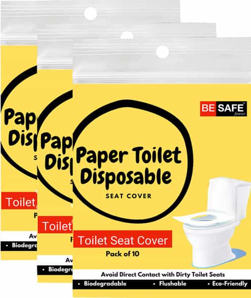 Besafe Forever Disposable Paper Toilet Seat Cover 30 Sheets Yellow